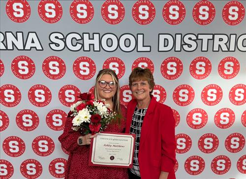 Teacher of the Year!! Ms. Ashley Matthews